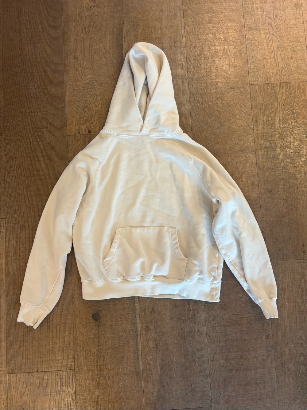 essentials fear of god cream pullover hoodie sweatshirt